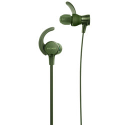 Sony MDR-XB510AS Extra Bass Splash Resistant Sports In-Ear Headphones with Mic/Remote Green